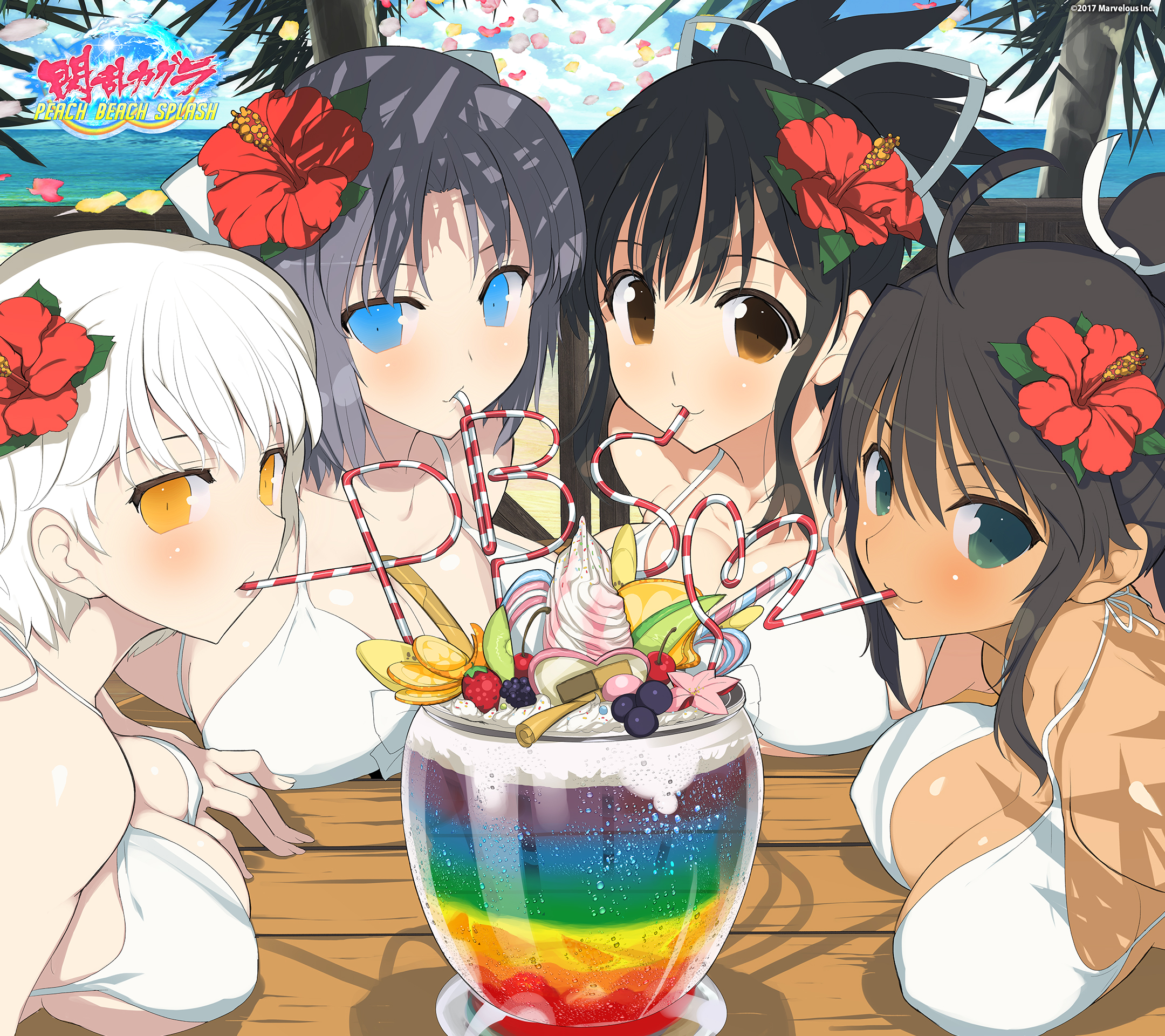 発売記念 描き下ろし壁紙プレゼント スペシャル 閃乱カグラ Peach Beach Splash 公式サイト